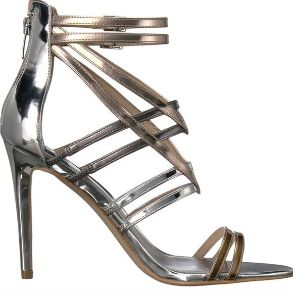 Guess Gold-Multi Pretier Heels 10M NWT - Picture 3 of 12